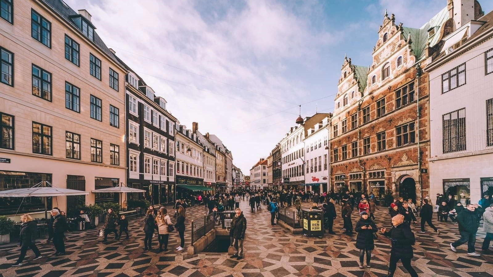  pěší nákupní zóna v Kodani 