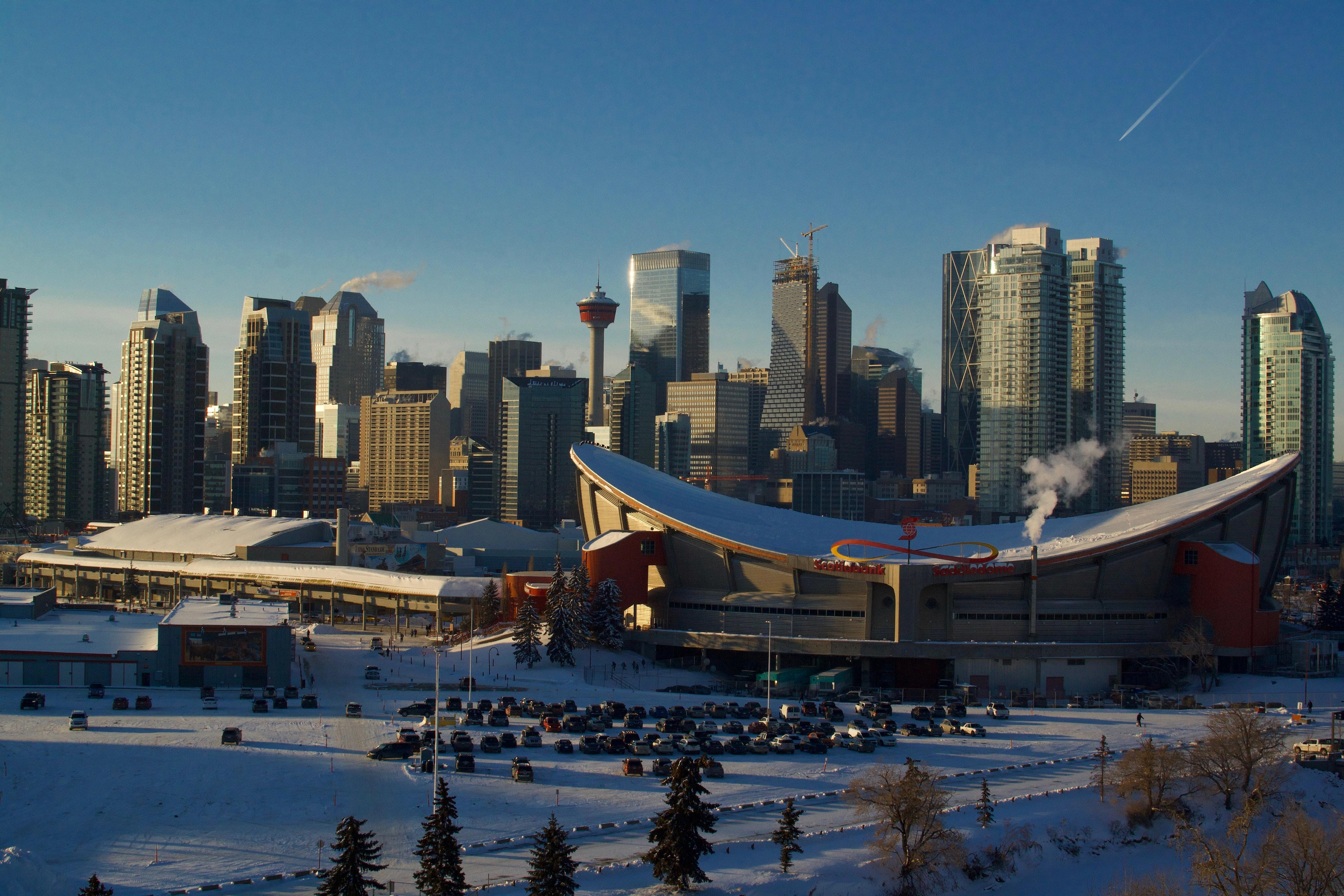 pohled na Calgary v Kanadě
