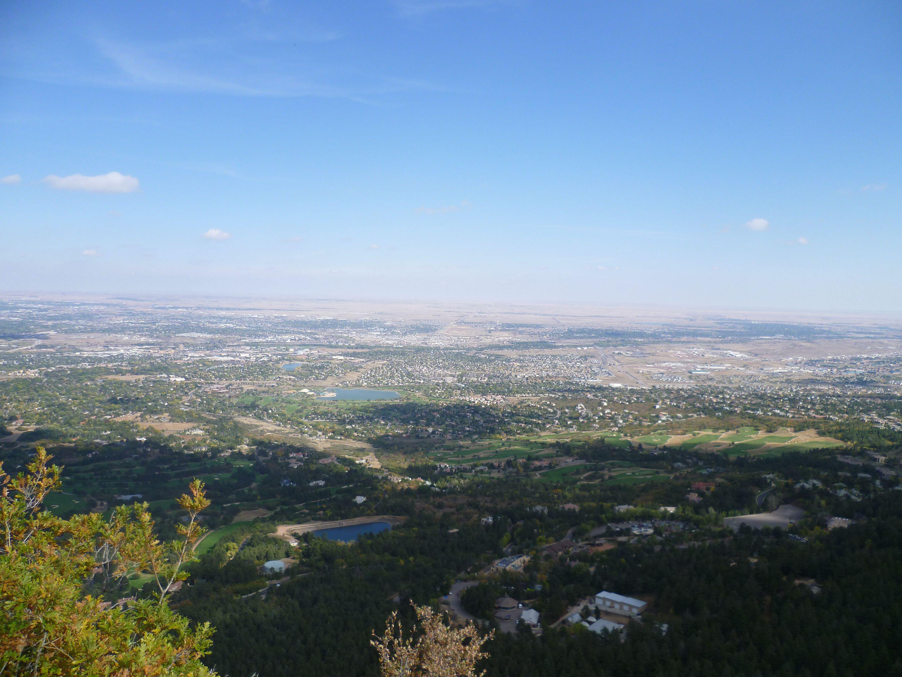View of Colorado Springs from Will Rogers Shrine of the Sun