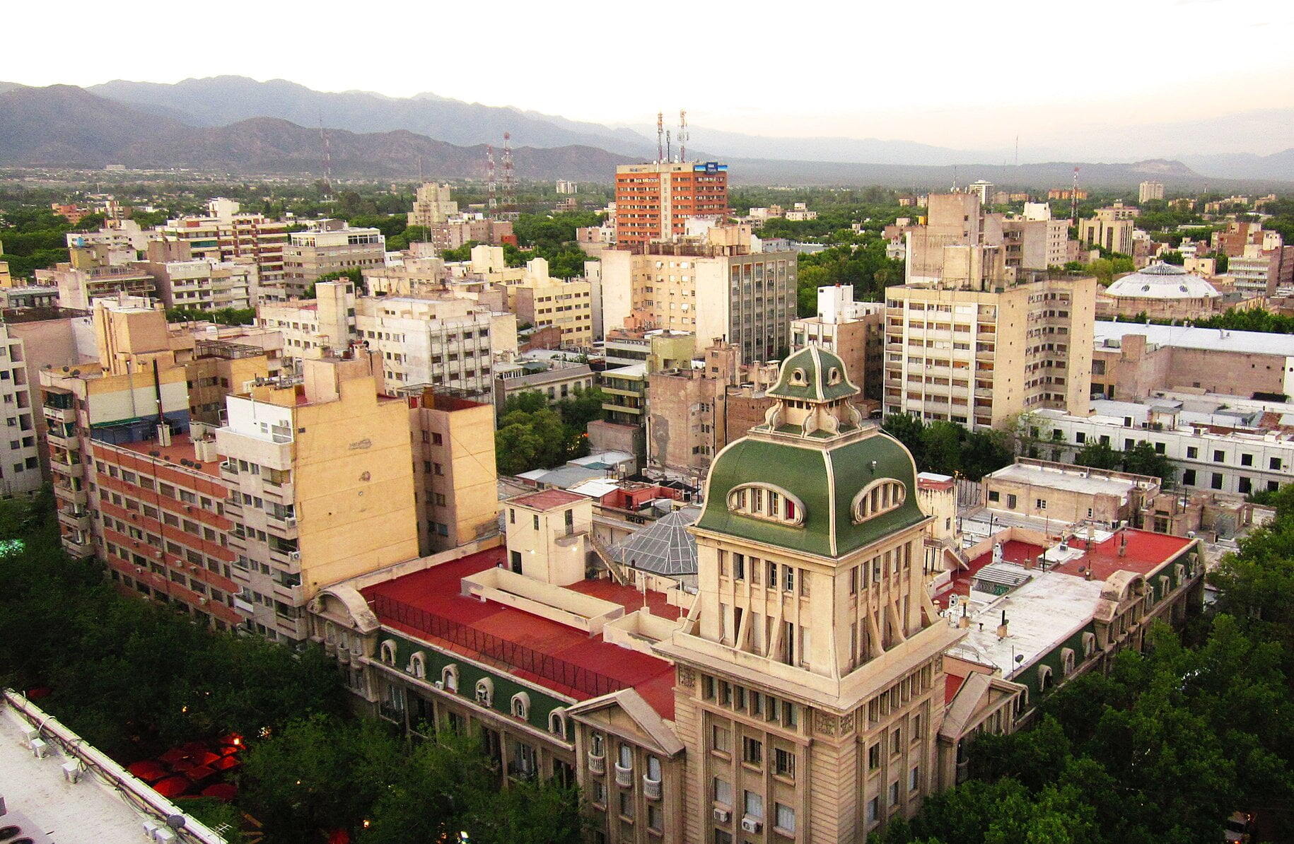 Mendoza - A part of the city seen since the top of the Gómez building