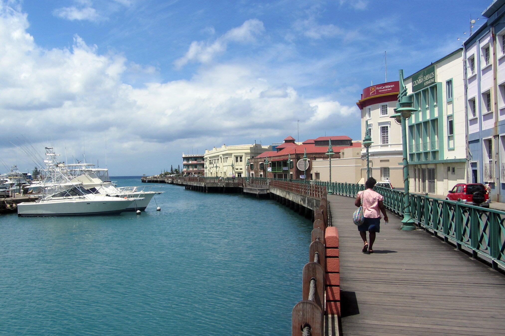 Bridgetown - Waterfront walkway in Bridgetown