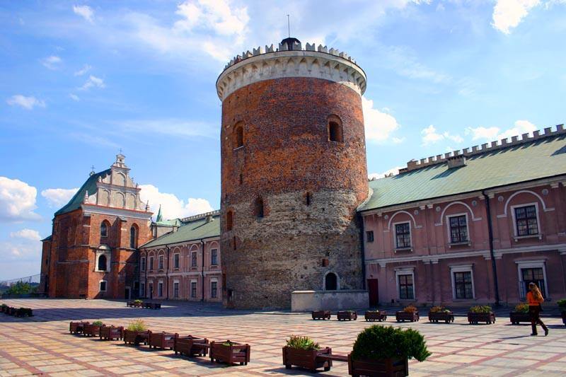 The Holy Trinity Chapel and the castle keep in Lublin.