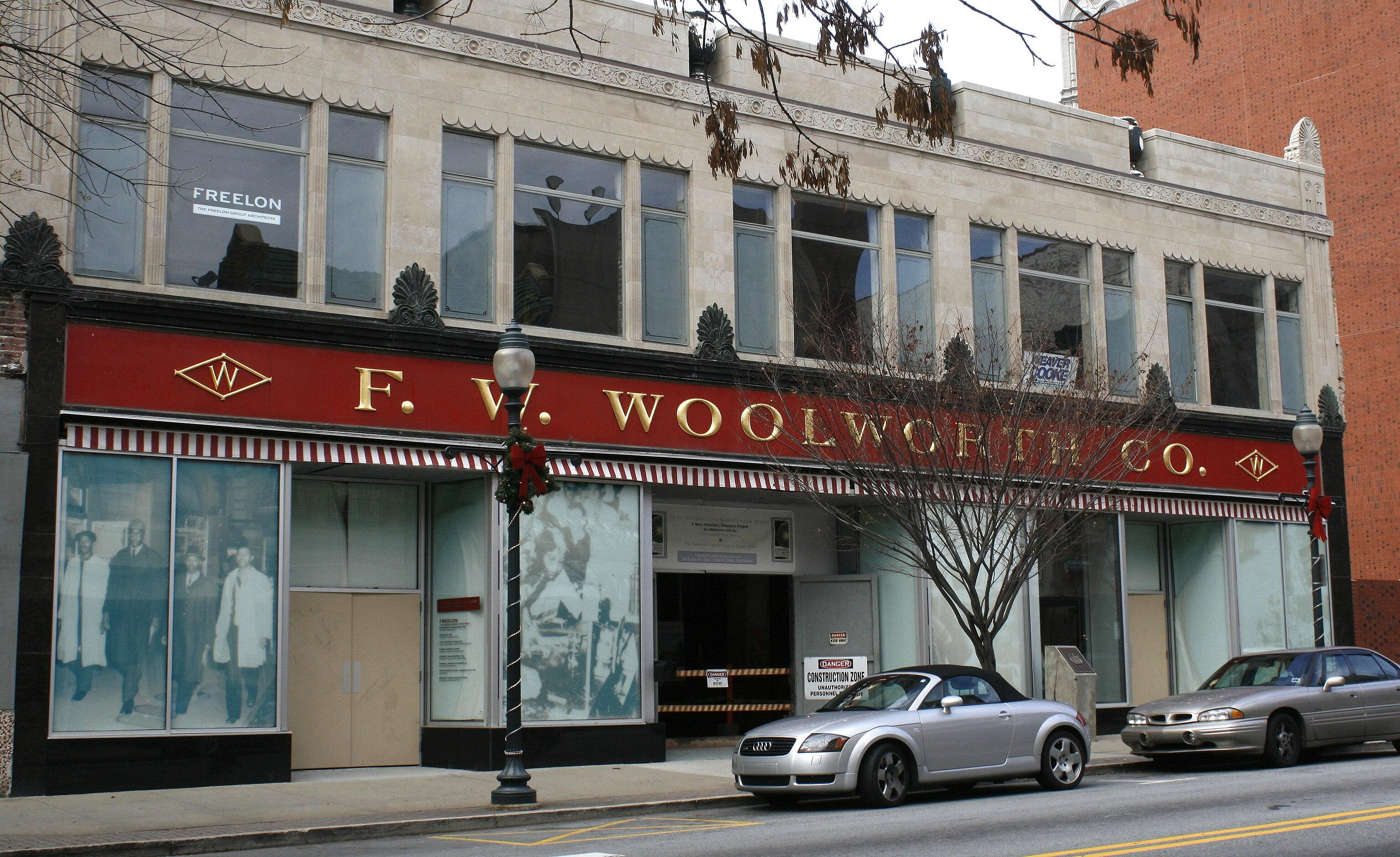 Greensboro - Former F. W. Woolworth Co. store in Greensboro, North Carolina, the site of a now-famous "sit-in" protest by black college students in 1960.