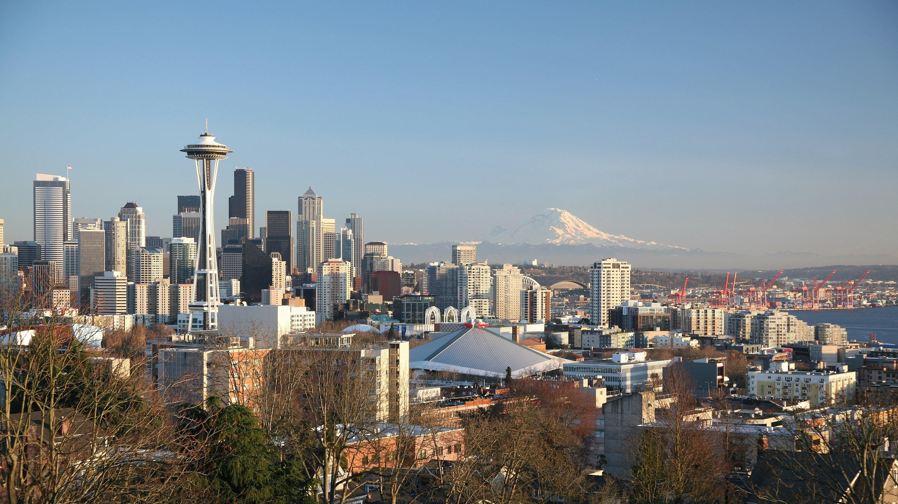 Seattle - Seattle Skyline view from Queen Anne Hill.