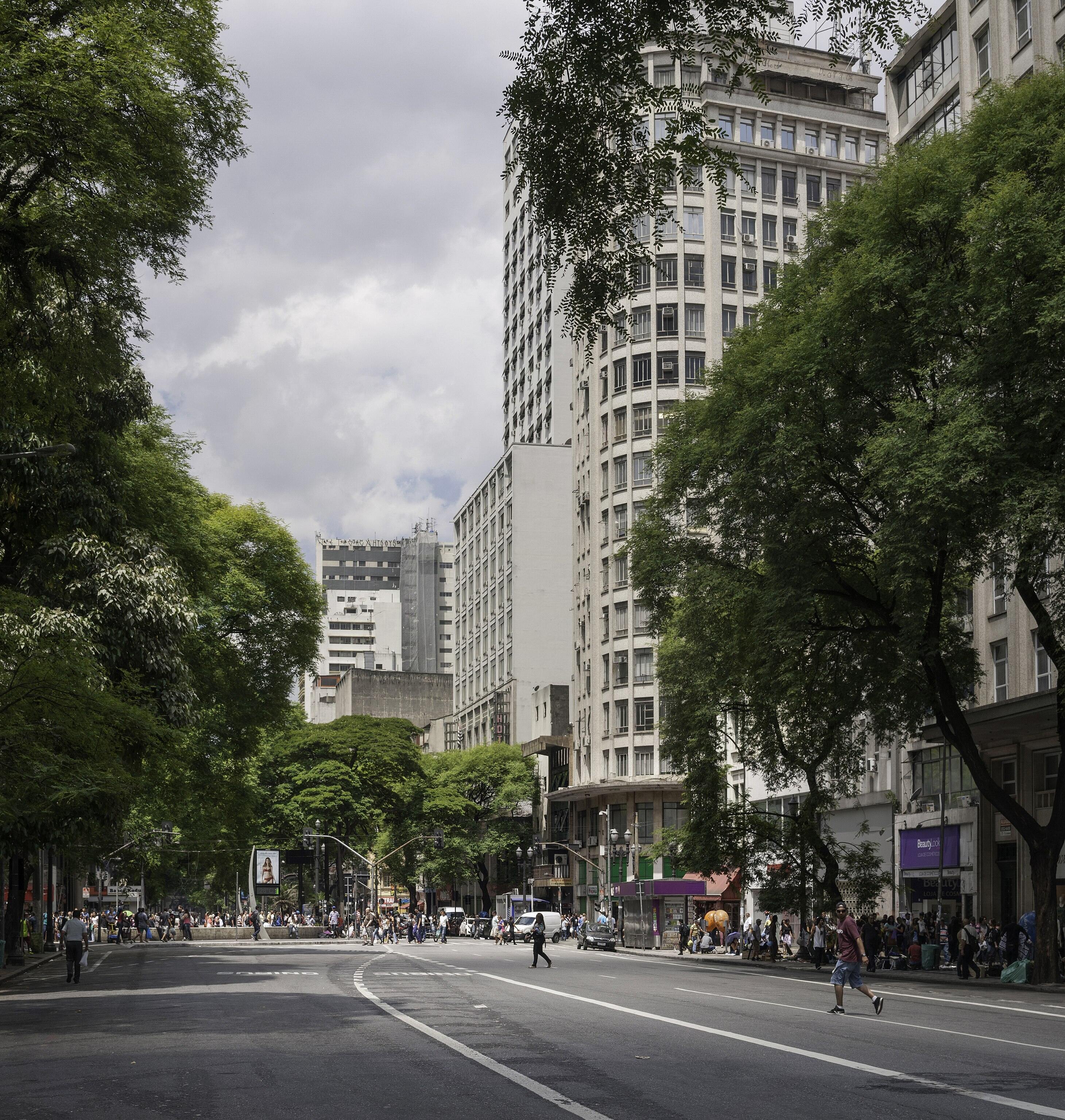 Avenida Ipiranga of São Paulo city close to República Square (Praça da República)