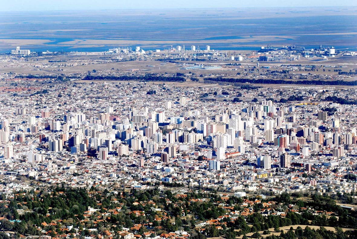 Bahia Blanca - Panoramic view of Bahía Blanca, Argentina.