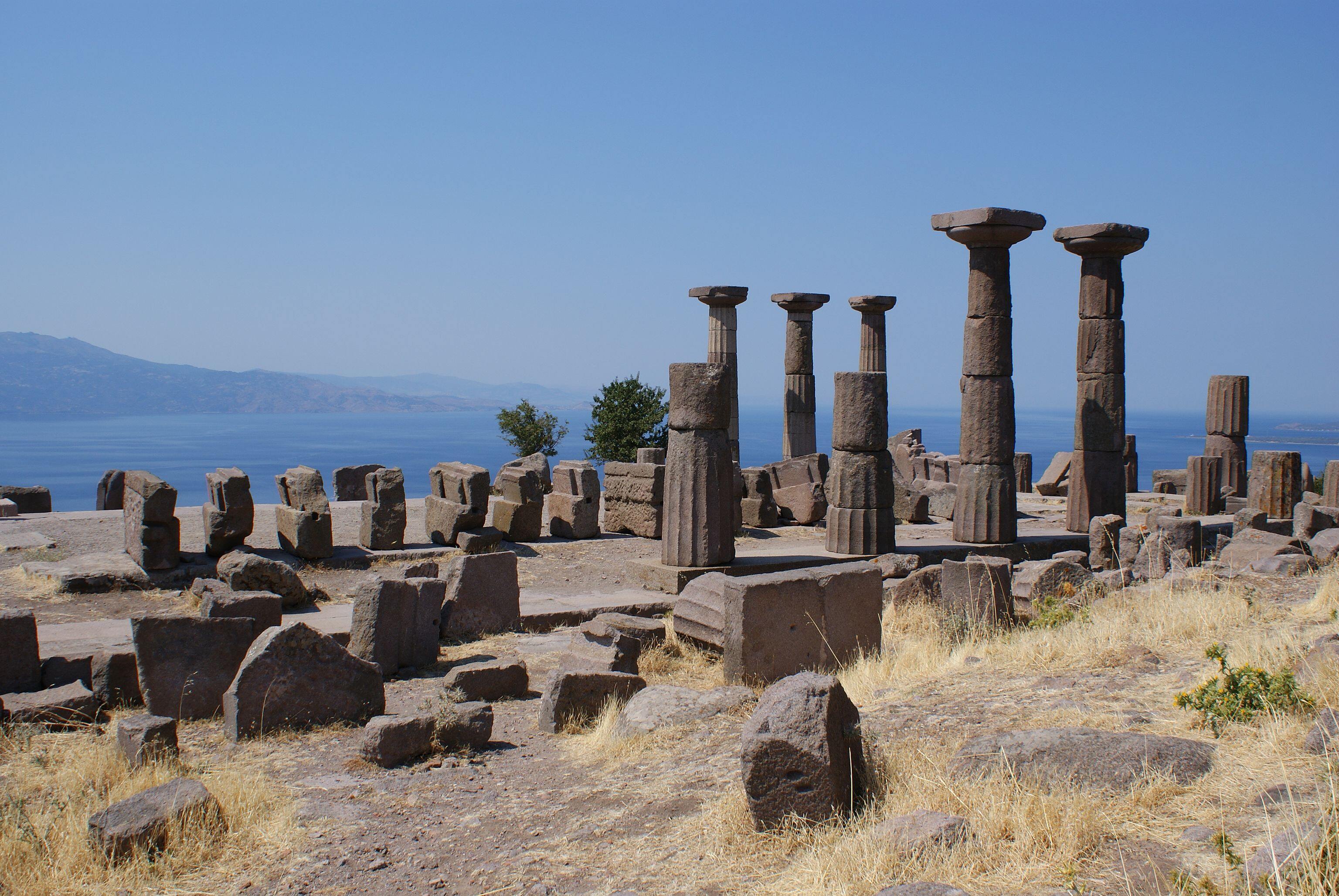 Ruins of the Temple of Athena, Assos, Turkey.