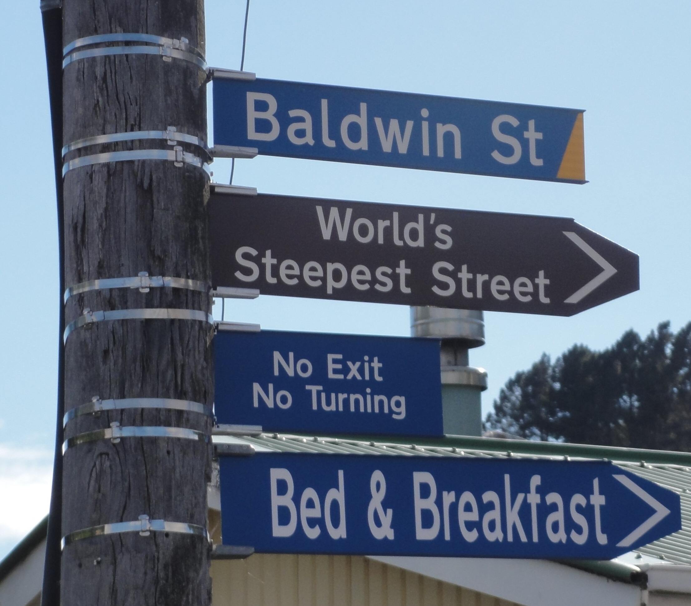 Sign at Baldwin Street