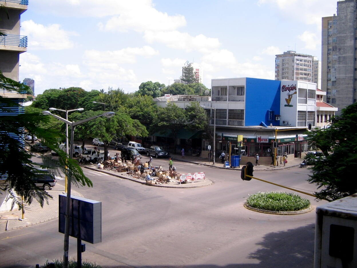 Maputo - Downtown Maputo (Mozambique) on a Sunday afternoon