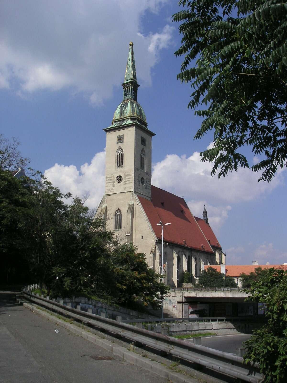 The St. Martin's cathedral in Bratislava, Slovakia