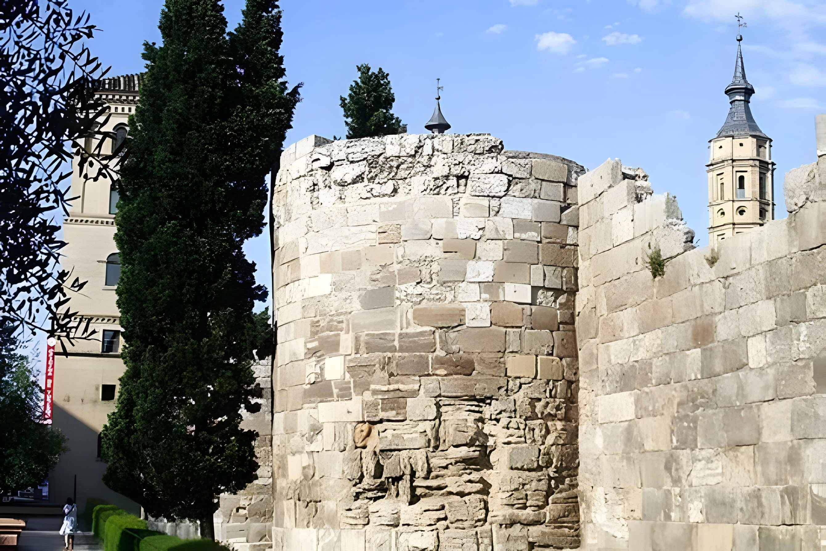 Římské hradby v Zaragoze